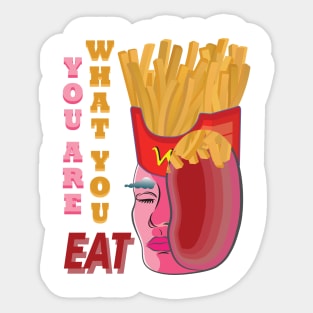 Your brain is what your eat Sticker